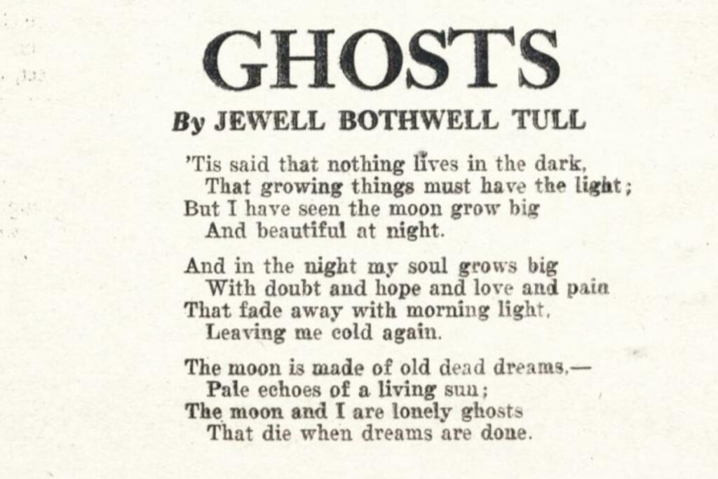 Ghost poem
